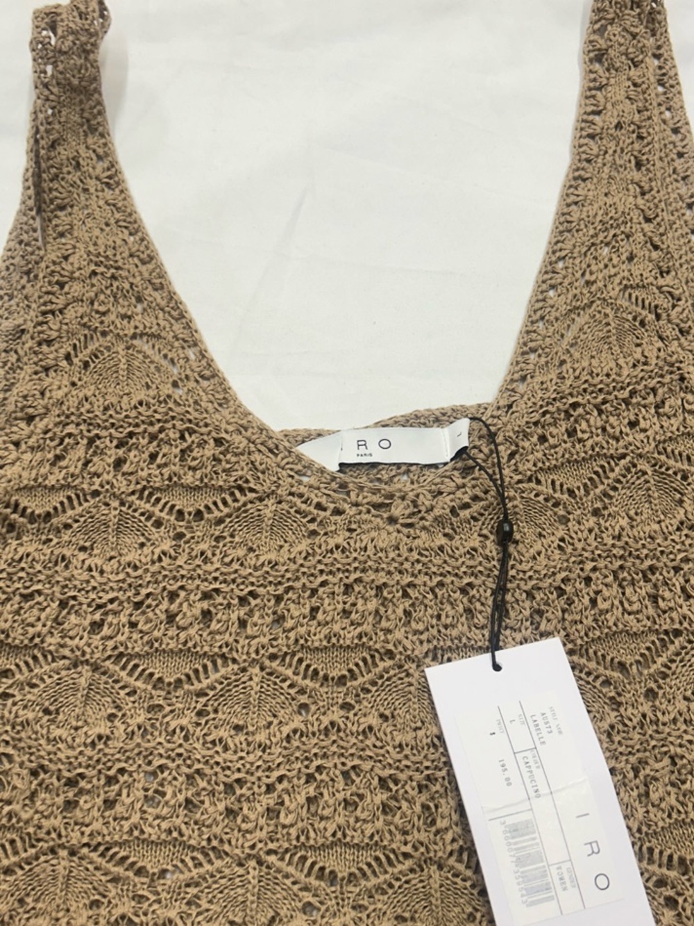 Nwt Iro Labelle Crochet-Knit Top L